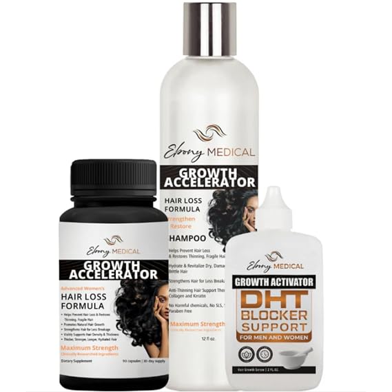 Hair Loss Bundle for Longer, Thicker and Healthier Hair and Scalp
