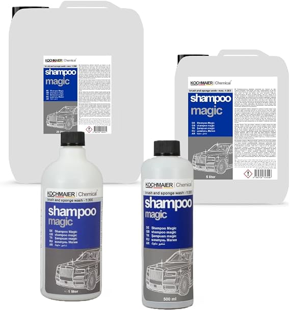 shampoo magic Oto Araç Cilalı Kostiksiz Şampuan Temizleyici Kopüklü Snow Foam Yıkama Konsantre 1:300 (1 Litre)