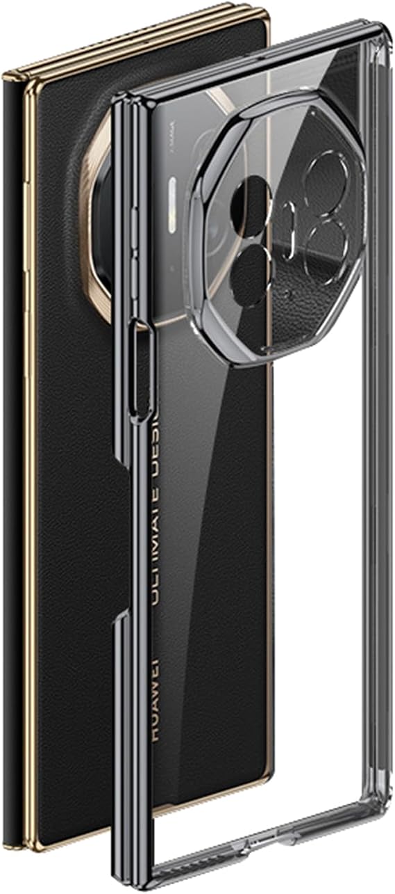Case for Huawei Mate XT, Luxury Electroplated Clear Cover Anti-Yellowing Shockproof All-Inclusive Lens Protection Back Case