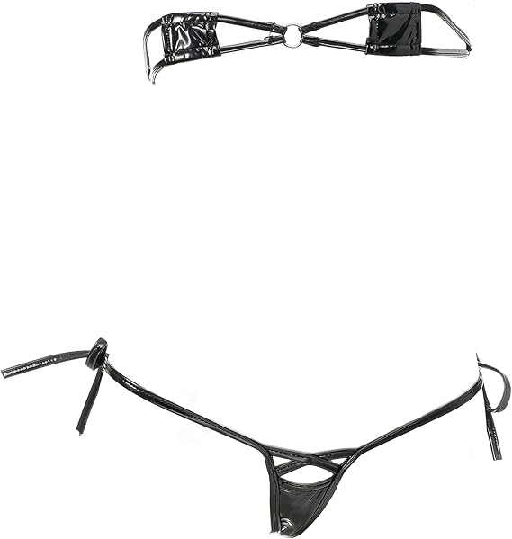 Goth Micro Bikini String Mini Bathing Suit Tiny Thong Swimsuit Swimwear