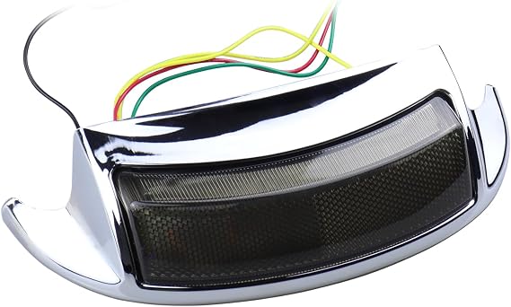 Rear Smoked Fender Tip Lights Red LED Turn Signals Compatible with Harley FLHP Touring Road King FLHR Electra Glide Classic Ultra Limited FLHTK FLHTP FLTRU Road Glide Ultra