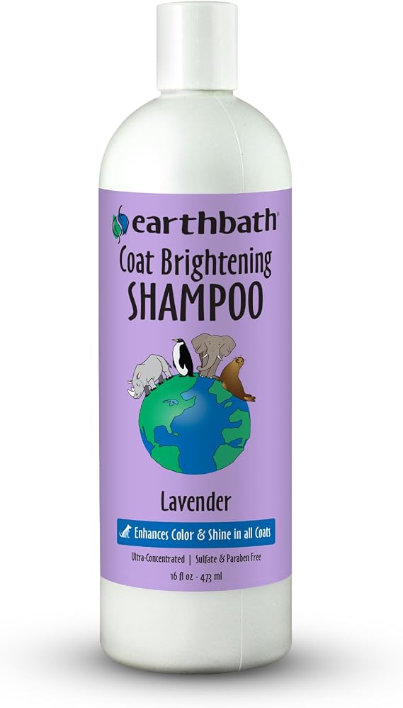 earthbath Lavender Dog Shampoo, Deodorizing Dog Wash, 16 Oz (1 Pack)