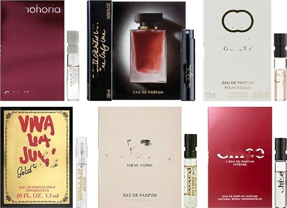 JRoBeauty Designer Fragrance Perfume Sampler Set for Women - (Pack of 6 Sample Vials)