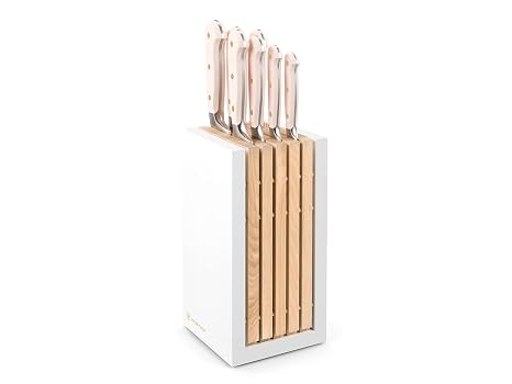 WUSTHOF Classic Pink Himalayan Salt 8 Piece Knife Block Set