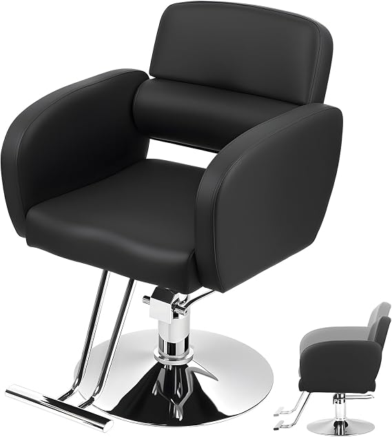 Hair Beauty Salon Equipment,Hydraulic Barber Styling Chair with Heavy Duty Hydraulic Pump,Height Adjustable Barber Chair,360 Degrees Rolling Swivel Artist Hand Salon Chair for Hair Stylist Women Man