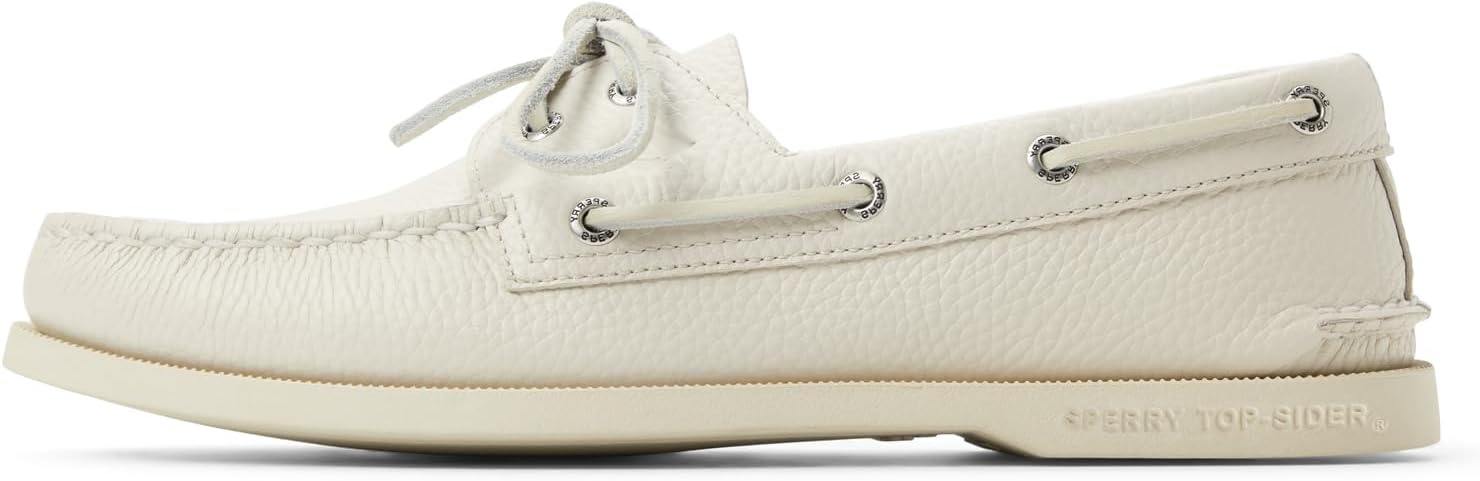 Sperry Men's Authentic Original 2 Eye Boat Shoes in White
