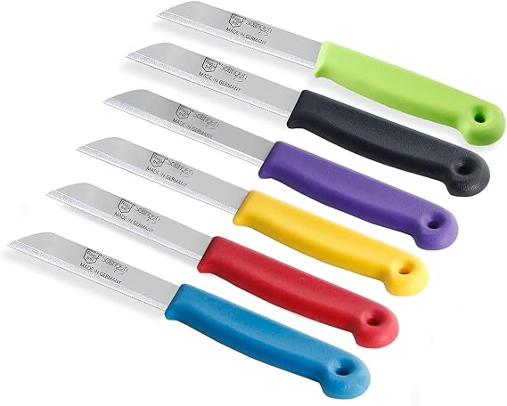Solingen 6-Piece Vegetable Knife Set Serrated Kitchen Knives