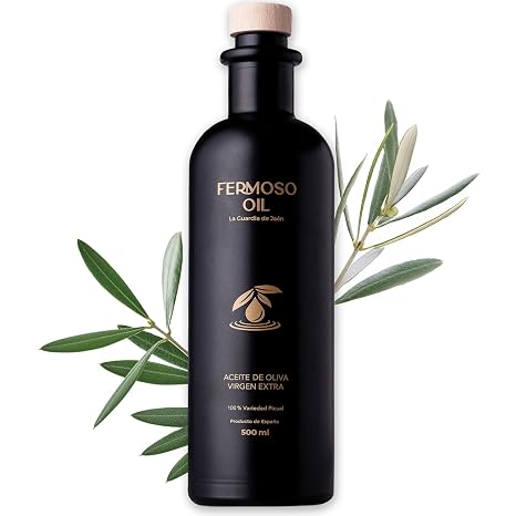 Fermoso Olive Oil - Extra Virgin Olive Oil (500 ml) - 100% Picual Olives Cold Pressed Polyphenol Rich DOP Sierra Mágina from Spain Andalusia