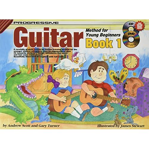 CP18322 - Progressive Guitar Method for Young Beginners Book 1 - BookOnline Audio and Video Paperback January 1, 2015