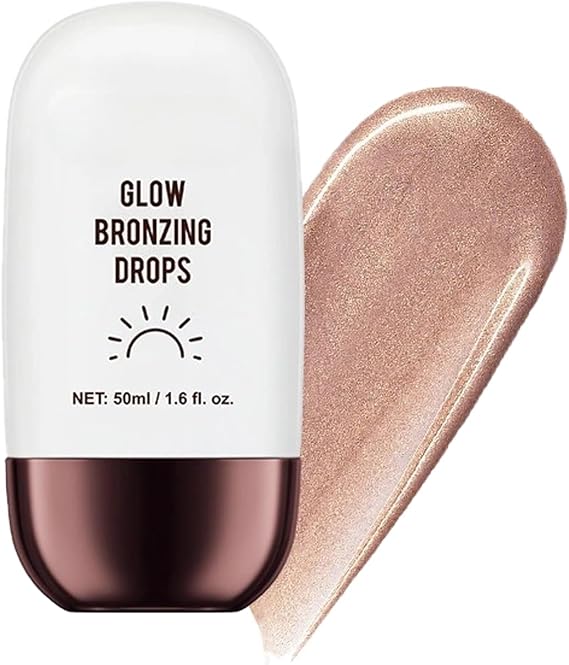 Liquid Highlighter & Illuminator Makeup, Cream Contour Stick for Face & Body, Long-Lasting Dewy Finish, Buildable Formula, 50ml (#01)