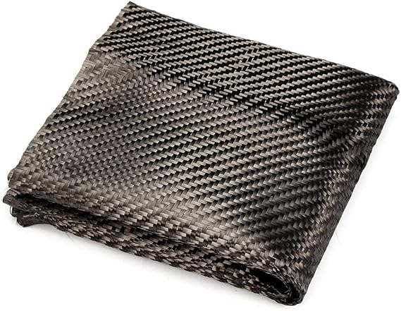 Carbon Fibre Twill Fabric 3K 220 g Carbon Fibre Fabric for Car Parts Sports Equipment DIY Decoration 5 ft x 12 Inches Black