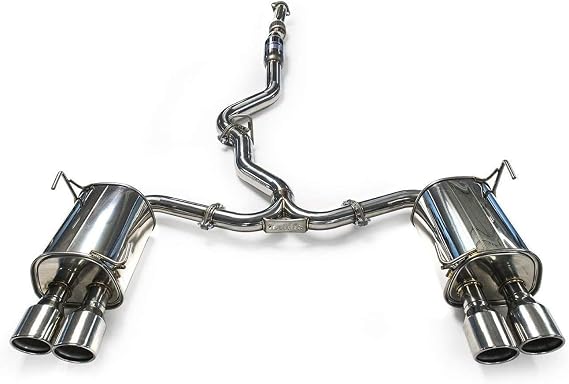 Invidia (HS15STIG3S) Q300 Rolled Stainless Steel Quad Tip Cat-Back Exhaust System for Subaru WRX/STI