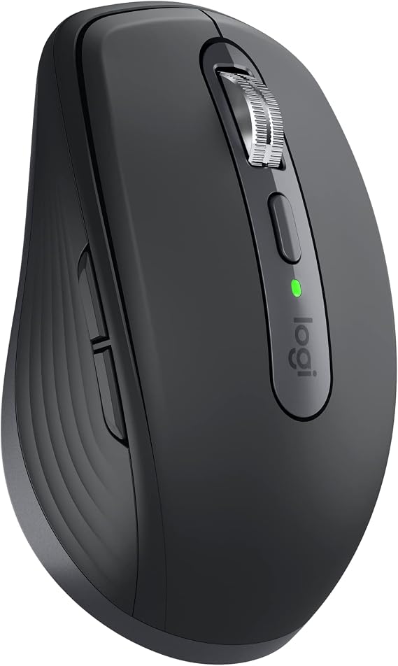 Logitech MX Anywhere 3S for Business Wireless Mouse - Graphite | MagSpeed Scrolling, 8K DPI Any-Surface, Quiet Clicks, Programmable Buttons, Windows/Mac/Chrome/Linux, USB-C, Bluetooth