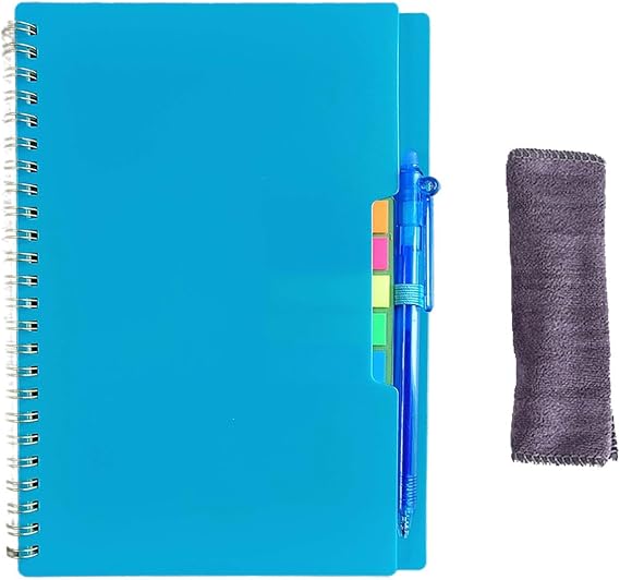 Spiral Notebook Waterproof Notepad Erasable Reusable