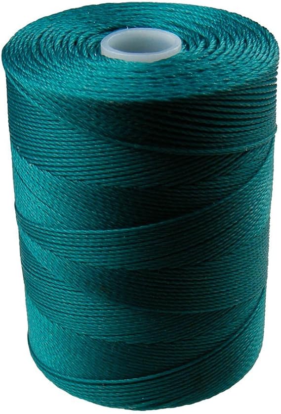 C-Lon Micro Bead Cord, Teal - 0.12mm, 320 Yard Spool