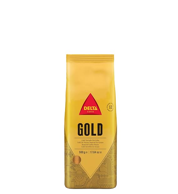 Delta Cafes Gold Whole Bean Coffee 17.64oz Medium Roast Coffee