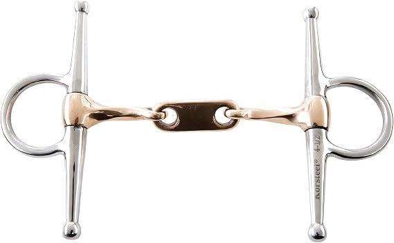 Korsteel Stainless Steel Twisted Copper Mouth Dr Bristol Full Cheek Bit