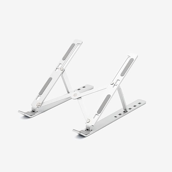 fiigo Laptop Standı Katlanabilir Çok Fonksiyonlu Metal Grey