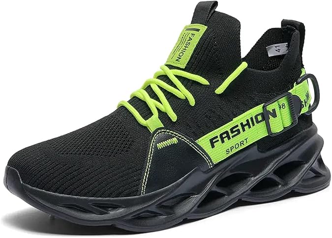 Men's Trainers Athletic Shoes Breathable Walking Tennis Running Shoes Slip Casual Fashion Sneakers