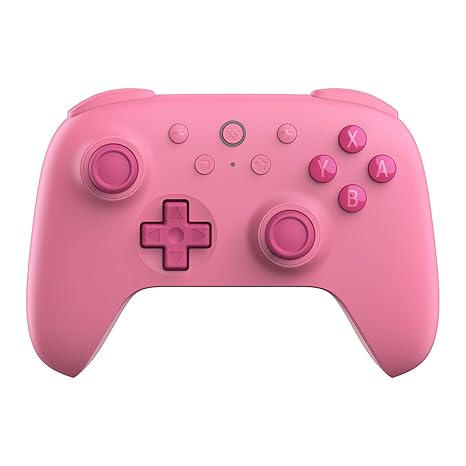 8BitDo Ultimate 2C Bluetooth Controller for Switch Wireless Controller with 6-Axis Motion Control Rumble Vibration Refined D-Pad and Bumpers and Hall Effect Joysticks (Pink)