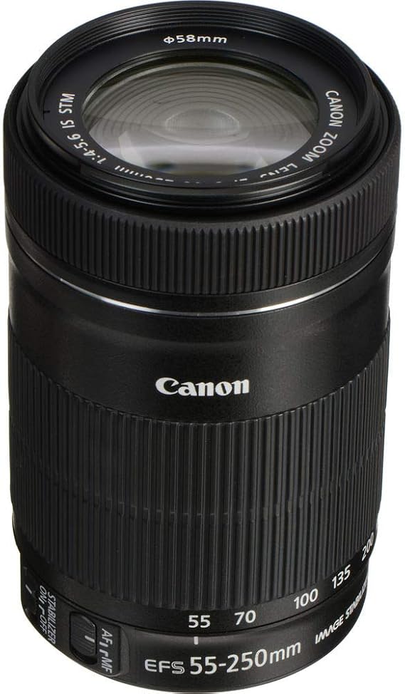 canon 8546B002 EF-S 55-250 mm F4-5.6 IS STM Lens for SLR Cameras