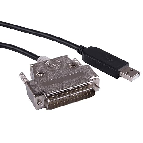 FT231XS Chip Usb to RS232 25 Pin DB25 Male Connector Serial Adapter Cable CNC Controls Programming Cable Compatib C-232R US-232R