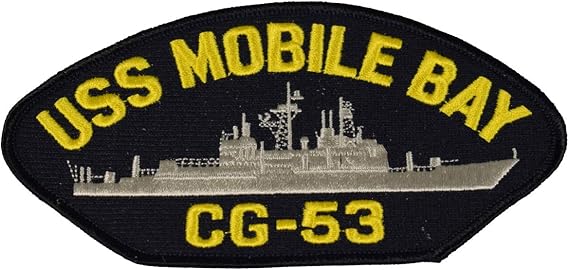 EC USS Mobile Bay CG-53 Ship Patch - Great Color - Veteran Owned Business