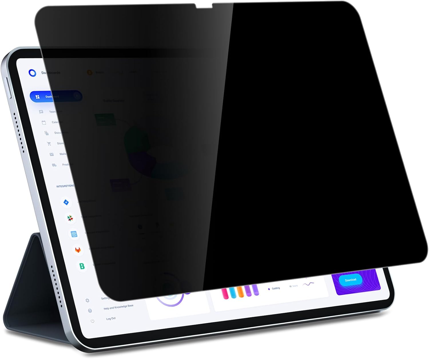 PYS Privacy Screen Protector for iPad A16 11th10th Generation 20252022, 30-Degree Anti-Spy Privacy Filter, Matte Finish Anti-Glare, Fingerprint-Proof, Anti-Scratch Film Guard