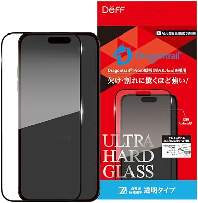 for iPhone 1617 Series, Ultra Hard Glass, AGC Dragontrail Pro, Screen Protector iPhone 16 Pro Max