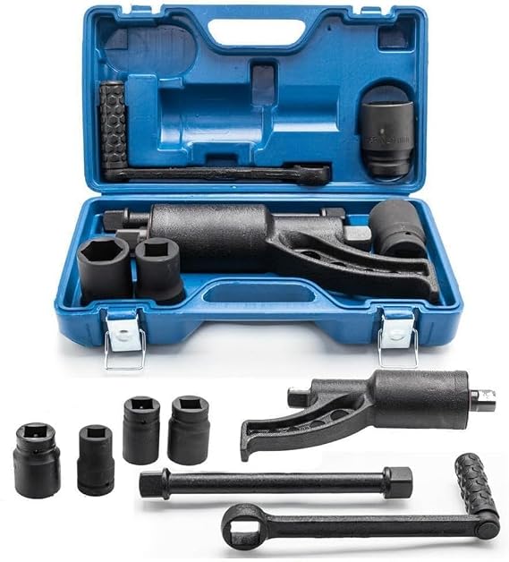 Angchun 1:64 Torque Multiplier Wrench 7500NM Lug Nut Wrench Set Lugnut Remover with Case Labor Saving Wrench Tool Heavy Duty Torque Multiplier Tool for Truck Trailer RV