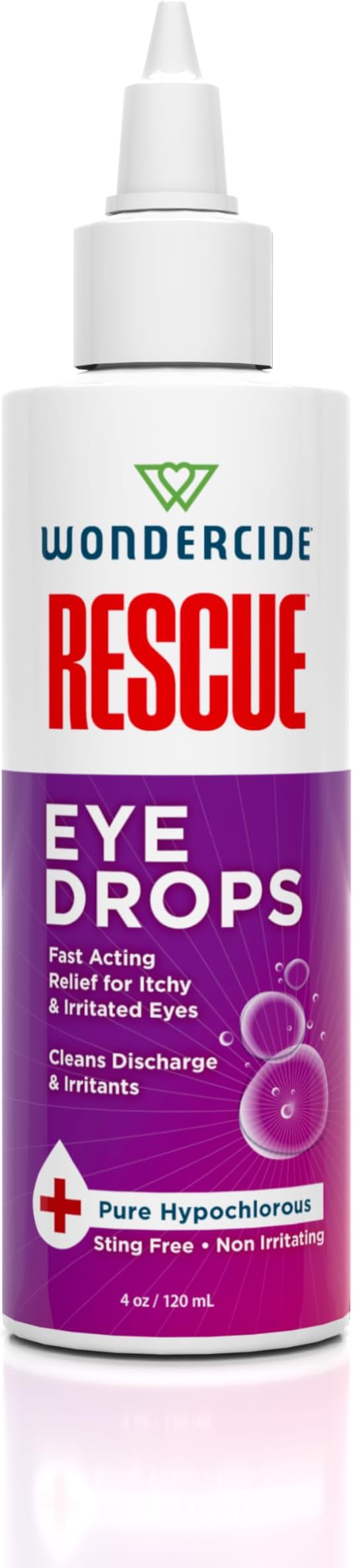Wondercide Rescue - Eye Drops and Wash for Dogs and Cats - 4 oz | Relief for Pets from Allergies, Itchy Red Irritated Eyes, Discharge - with Pure Hypochlorous