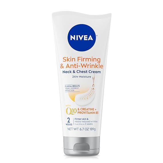 NIVEA Neck & Chest Firming Anti Wrinkle Cream with Q10, 6.7 Oz