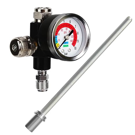 LE LEMATEC Spray Gun Regulator + Sand Blaster Nozzle, Air Tool Set
