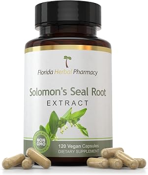 Florida Herbal Pharmacy, Solomons Seal Extract Supplement Capsules 101 120 Capsules, 1000 mg Serving