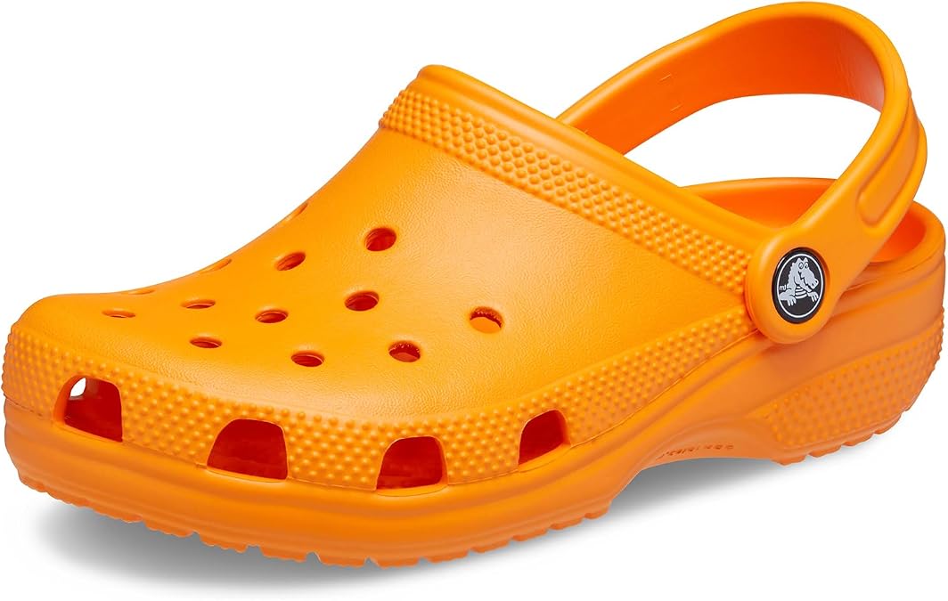 Crocs Unisex Kids Classic Clog T Clog, Orange Zing, 5 UK Child