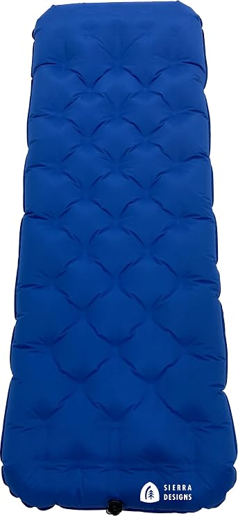 Sierra Designs Queen & Single Camping Air Bed Mattress for Car Camping, Trave, and Camp Pump Included