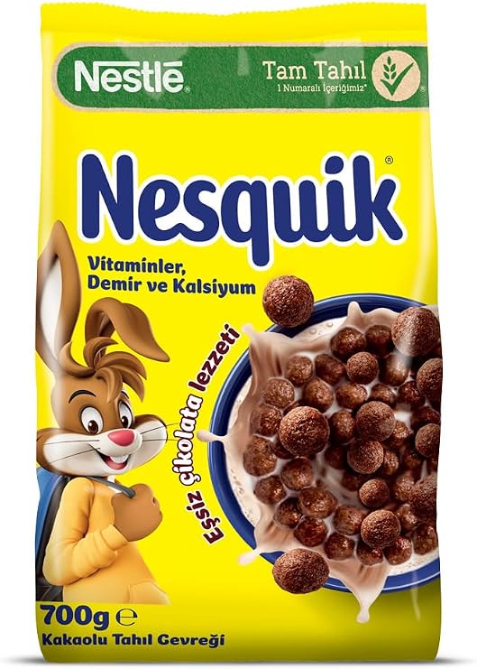 Nesquik Nestle Kakaolu Buğday ve Mısır Gevreği, 700 g