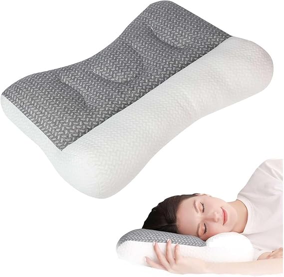 Pillow for Sleep Apnea Orthopedic Deep Sleep Pillow, Pro Ease Sleep Apnea Pillow, Ergonomic Pillow for Neck and Shoulder, Pillow for Side, Back, Stomach Sleepers