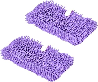 2 Pcs Household Washable Microfiber Mop Replacement Pad Cleaning Pads Compatible for Shark Steam Pocket Mops S3500 Series, S3501, S3601, S3550,S3801, S3901, SE4509 Purple