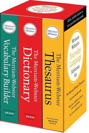 Merriam-Websters Everyday Language Reference Set: Includes: The Merriam-Webster Dictionary, The Merriam-Webster Thesaurus, and The Merriam-Webster Vocabulary Builder
