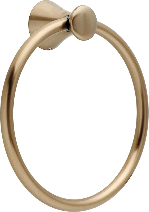 Delta Hand Towel Holder | Champagne Bronze Ring for Hanging Towels in Kitchen, Bathroom | Lahara Accessories