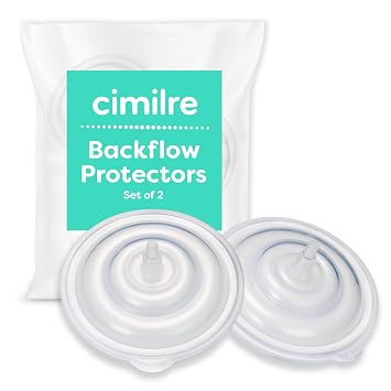 Backflow Protectors, Silicone Backflow Protector Membrane Keeps Air, Moisture & Breast Milk from Entering Tubing & Breast Pump Motor (Set of 2)