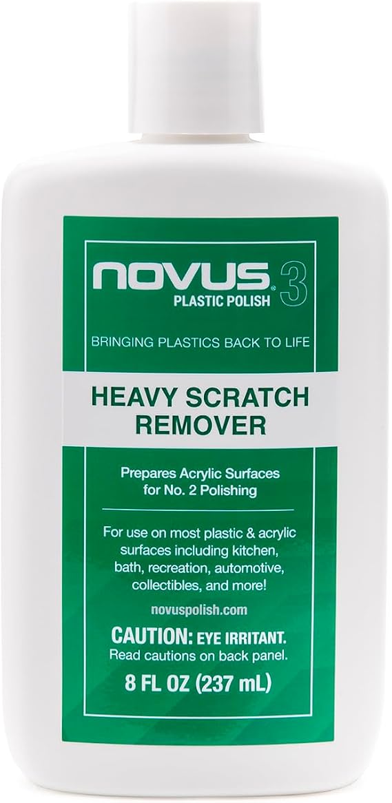 NOVUS 7082 | Heavy Scratch Remover #3 | 8 Ounce Bottle