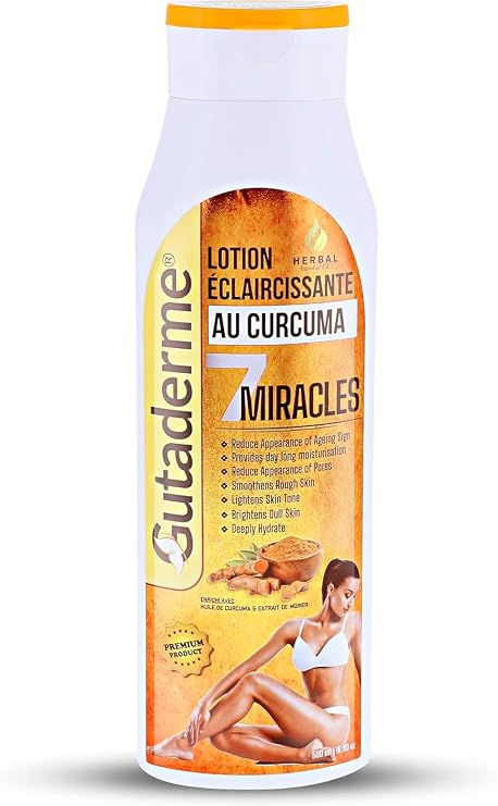 Turmeric Lightening Body Lotion Provides Skin Lighten, Brighten, Smoothen, Soft & Clean (Pack of 1, 500 ml)