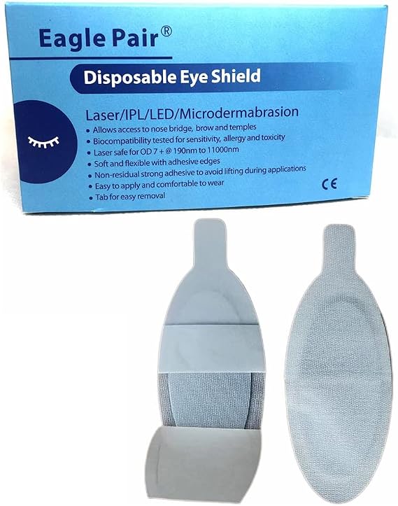 80 Pairs Laser/IPL/LED Cosmetology Eye Shield For Client Eyes Protection 190nm-11000nm OD7