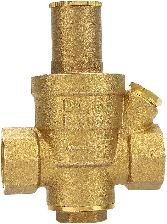 DN15 1/2" Relief Valve Brass Adjustable Water Pressure Reducing Regulator Valve Plumbing Tool