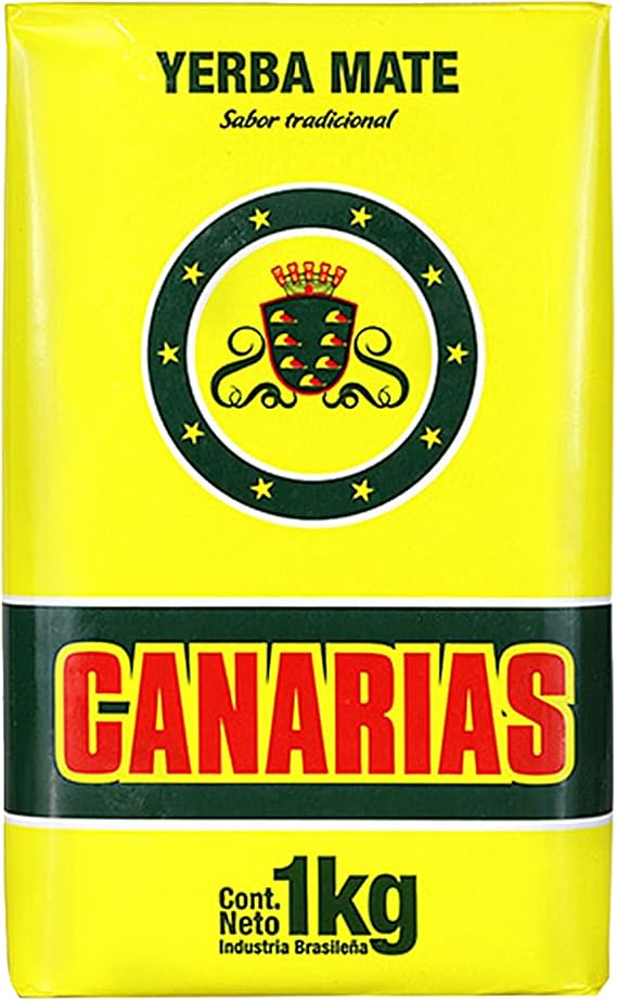 Canarias Yerba Mate Traditional 1 kg | Mate tea from Brazil - Maturation time is 12 months | Detox and energy drink
