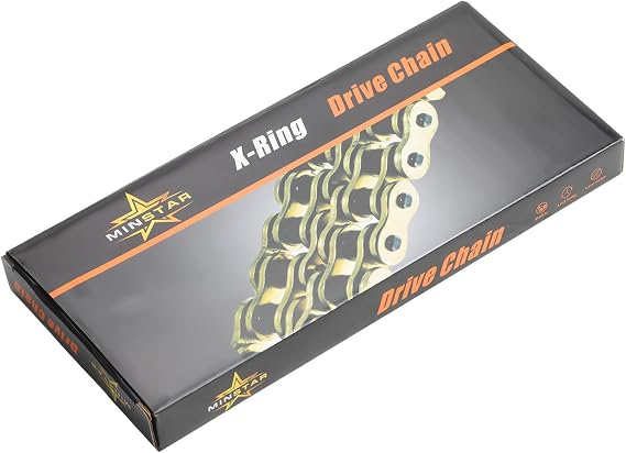 520 Chain 120 Links With Connecting Master Link, X-Ring Gold