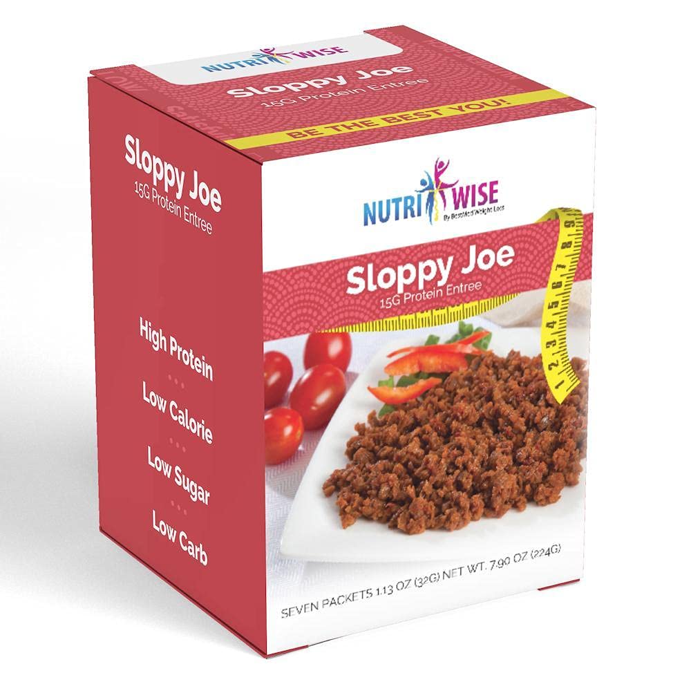 Nutriwise - Sloppy Joe Entree | Healthy Diet Foods | 7Box | High Protein, Low Calorie, Low Sugar, Cholesterol Free