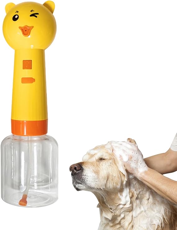 Electric Dog Soap Dispenser, Automatic Dog Bath Sprayer, Electric Dogs Cleaning Foam Machine, Electricl Foaming Shampoo Dispenser, Bath Supplies for Dogs